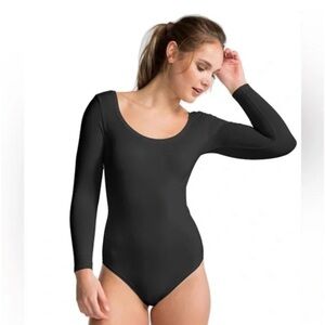 NWT SPANX Women’s Classic Black Long Sleeve Bodysuit Control Layer
